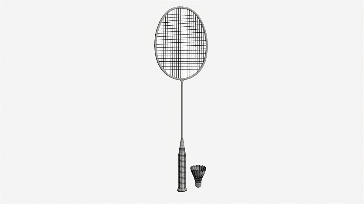 Badminton Racquets with Shuttlecock