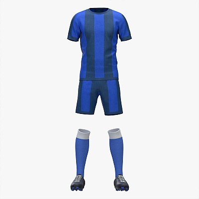 Soccer Uniform Boots Blue