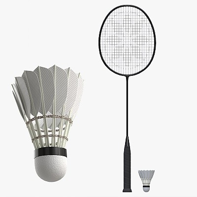 Racquets with Shuttlecock