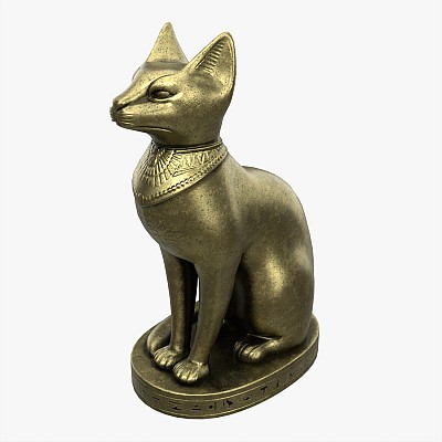 Egyptian Cat Patinated