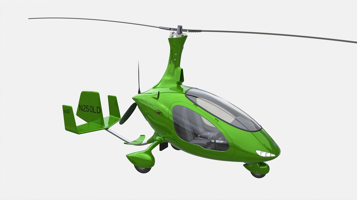 Gyroplane Autogyro Cavalon Green