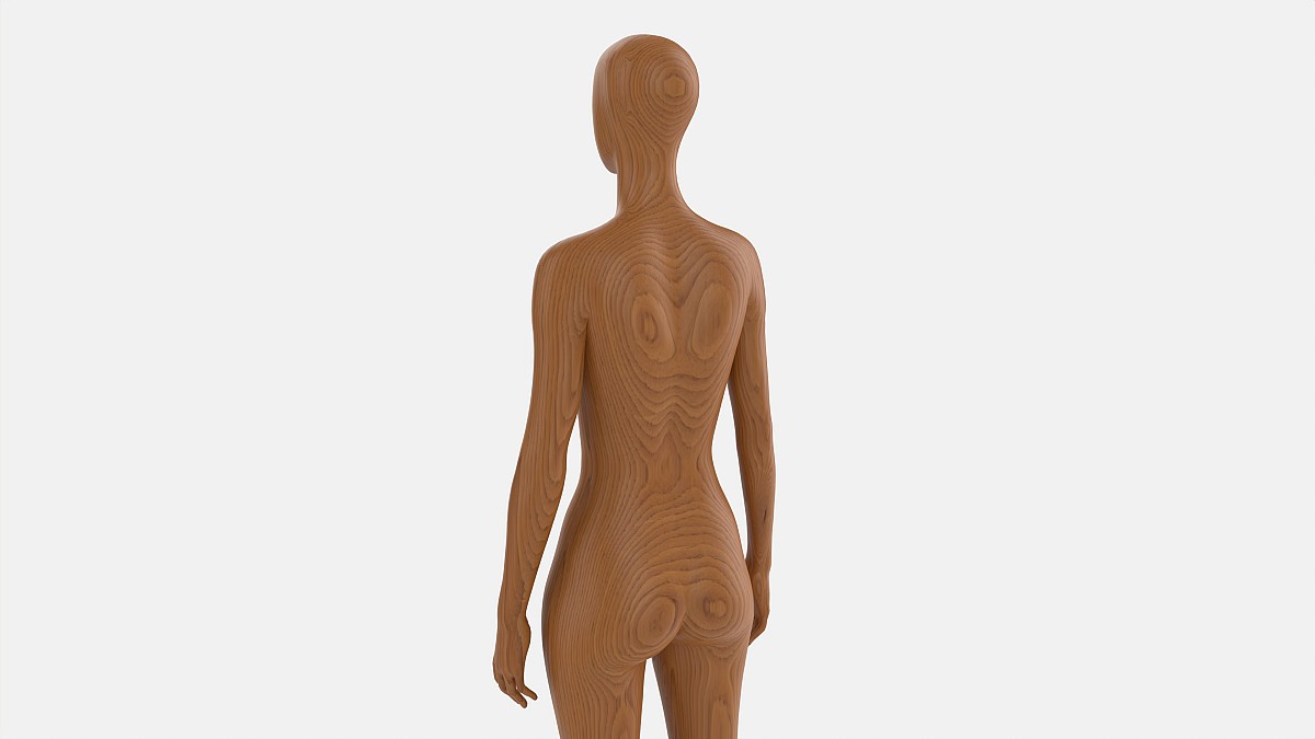 Female mannequin wooden full length