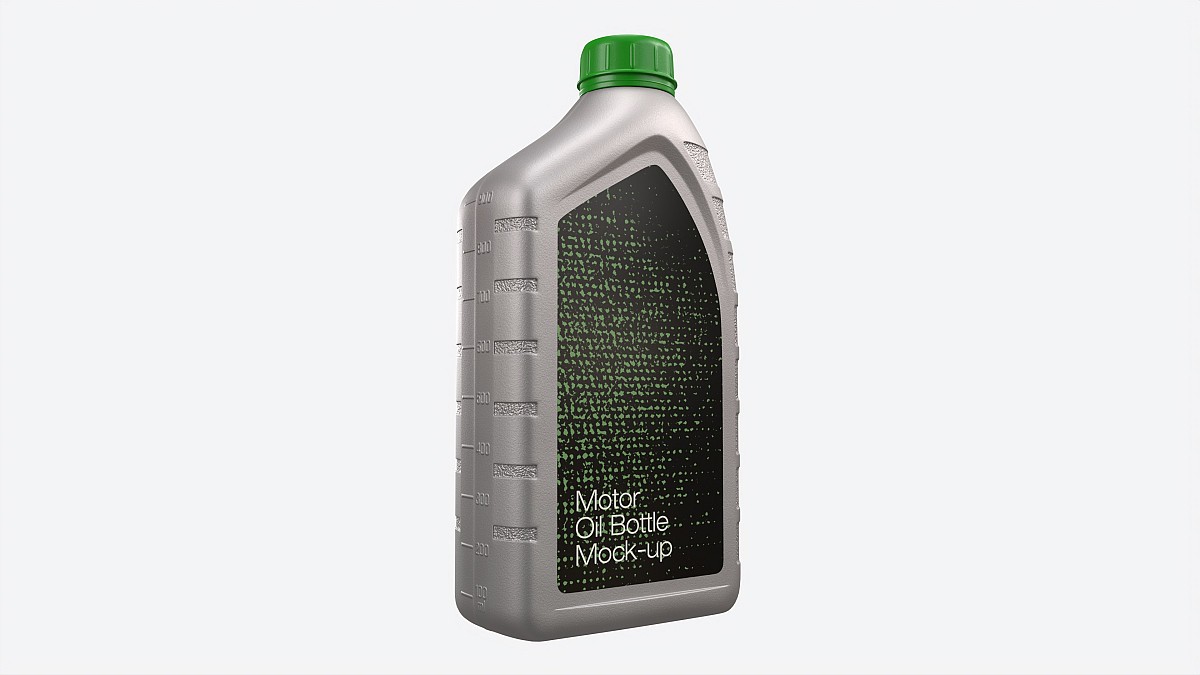 Engine Oil Bottle with Scale Mockup