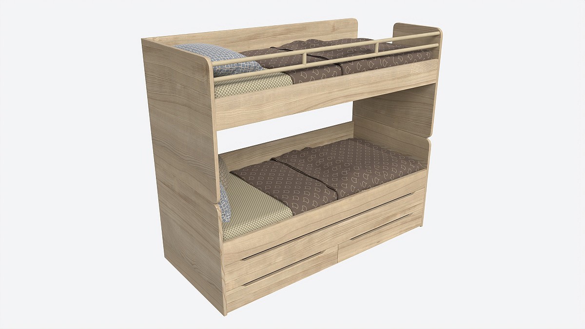 Bunk Bed for Children with Storage