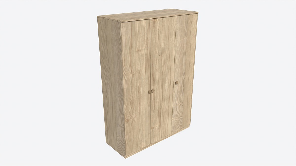 Wardrobe 3-door Wooden