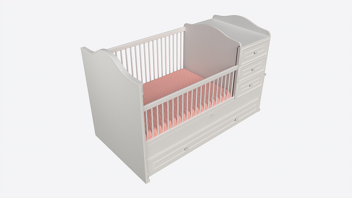 Cilek Romantic Convertible Baby Bed