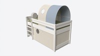 Cilek Montes Loft Bed with Canopy-tunnel