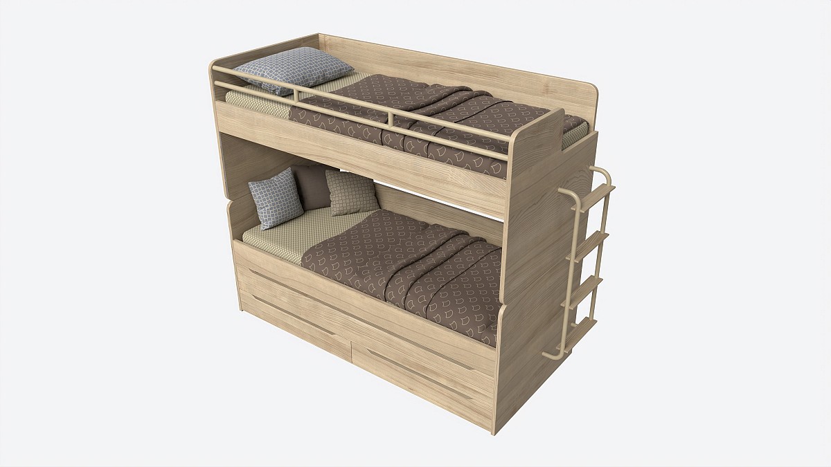 Bunk Bed for Children with Storage