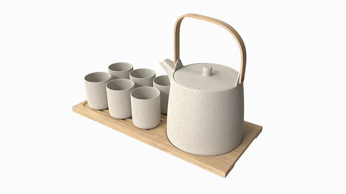 Japanese Minimalist Ceramic Tea Set