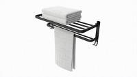 Bathroom Towel Rail Rack with Towels