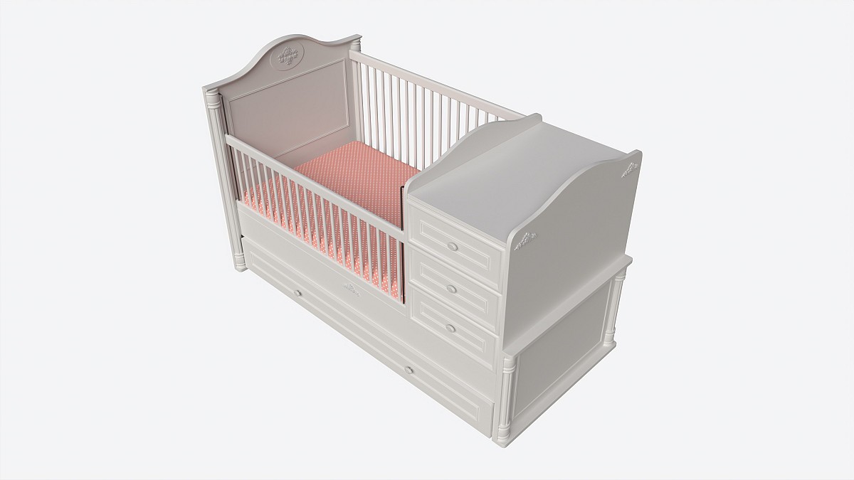 Cilek Romantic Convertible Baby Bed
