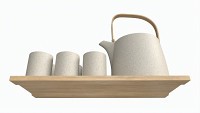 Japanese Minimalist Ceramic Tea Set