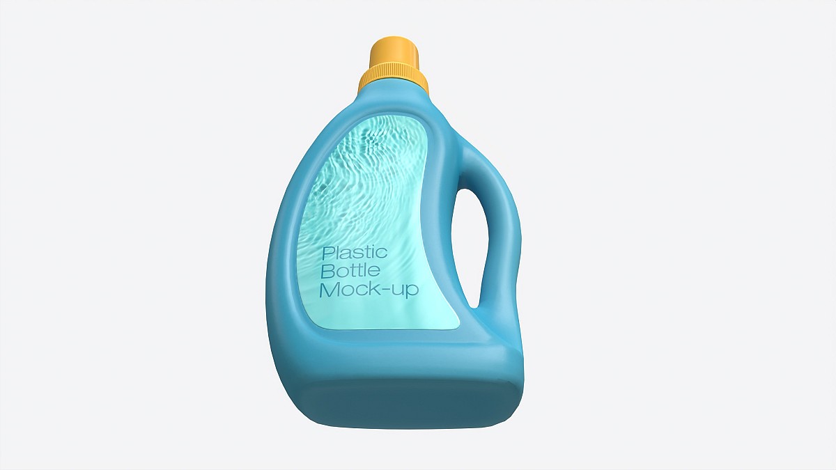 Plastic Bottle with Handle Mockup 01