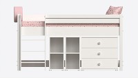 Cilek Montes Loft Bed with Dresser and Shelves
