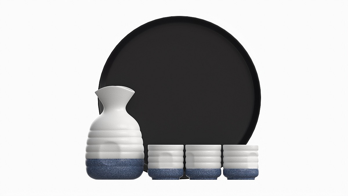 Japanese Ceramic Sake Set 01