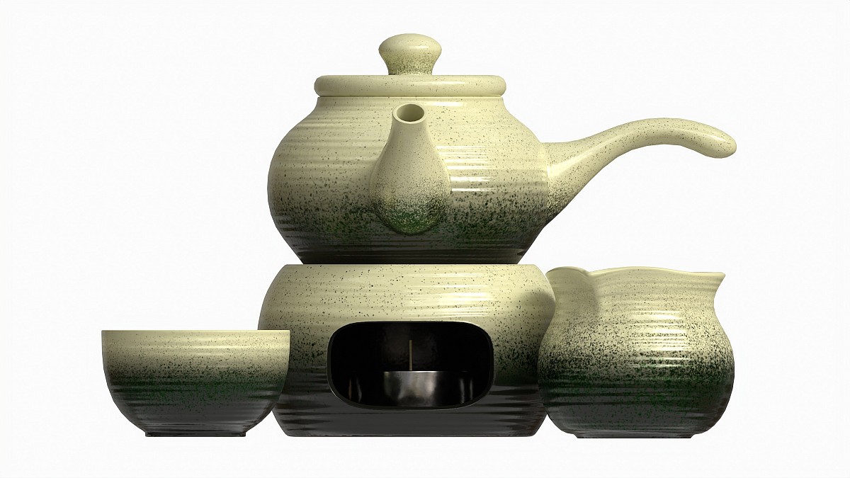 Japanese Kyusu Tea Set with Warmer 01