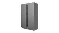 Free-standing refrigerator double
