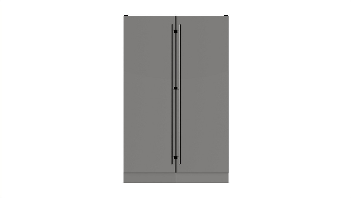 Free-standing refrigerator double