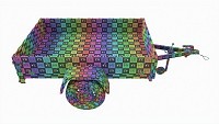 Single axle car trailer with jockey wheel