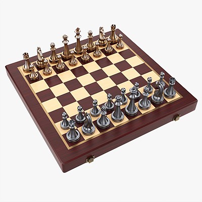 Chessboard metal pieces