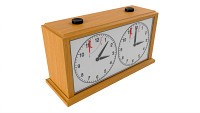 Chess Mechanical Timer Game Clock Wooden