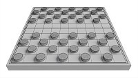 Checkers Draughts Board Table Strategy Game