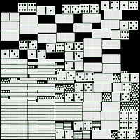 Dominoes Tile Set Table Strategy Game