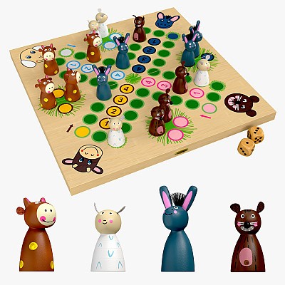 Ludo Animals Table Game