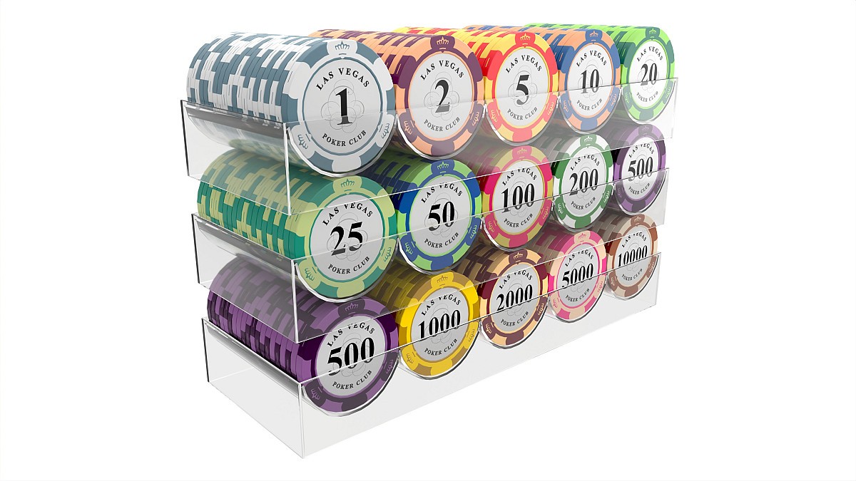 Poker Chips With Clear Box Casino Coins