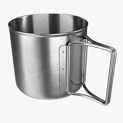 Mug with foldable handles