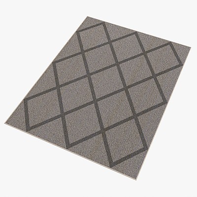 Soft rug carpet grey
