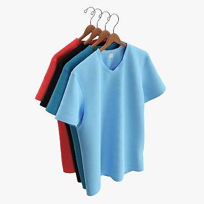V-neck T-shirts on Hanger
