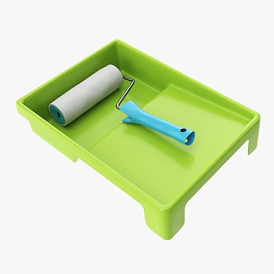 Paint roller with tray 02