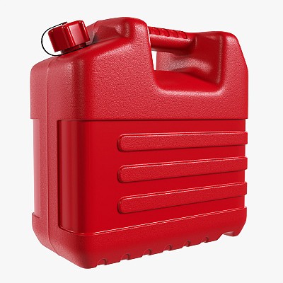 Plastic red oil can