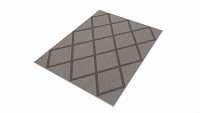 Indoor rectangle soft rug carpet grey