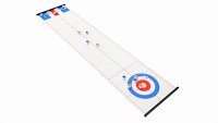 Curling and Shuffle Board Table Game