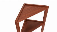 Outdoor and indoor triangle wood shelving