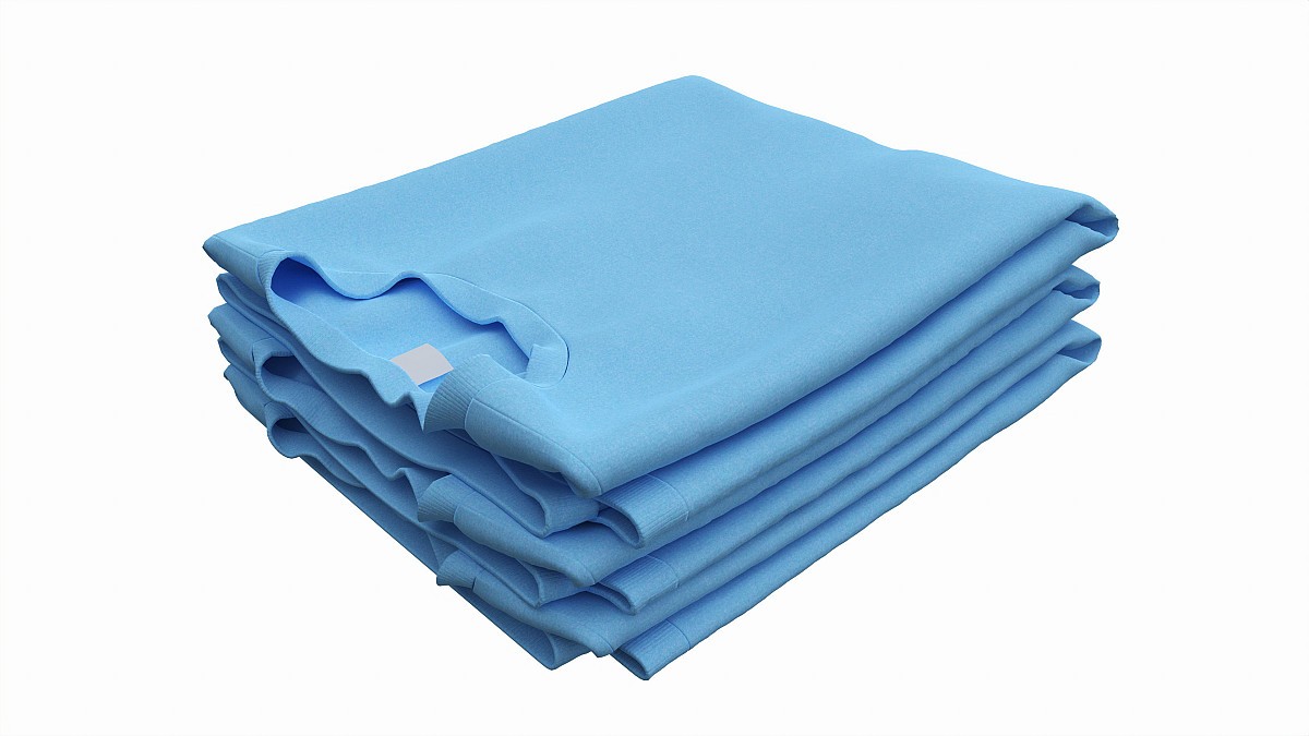 Clothing Classic Men T-shirts Stacked Blue