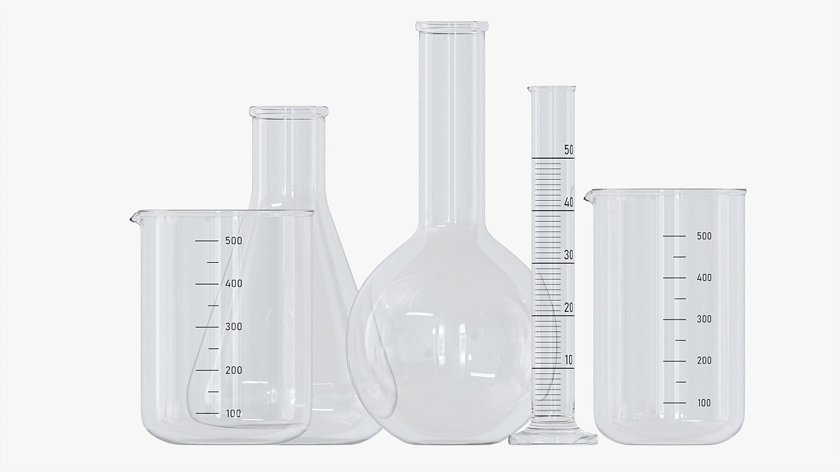 Laboratory Glassware Flasks Measuring Cups