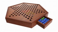 Chinese Checkers Wooden Board Table Game Boxed