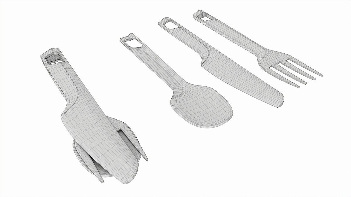 Outdoor cutlery set knife fork spoon