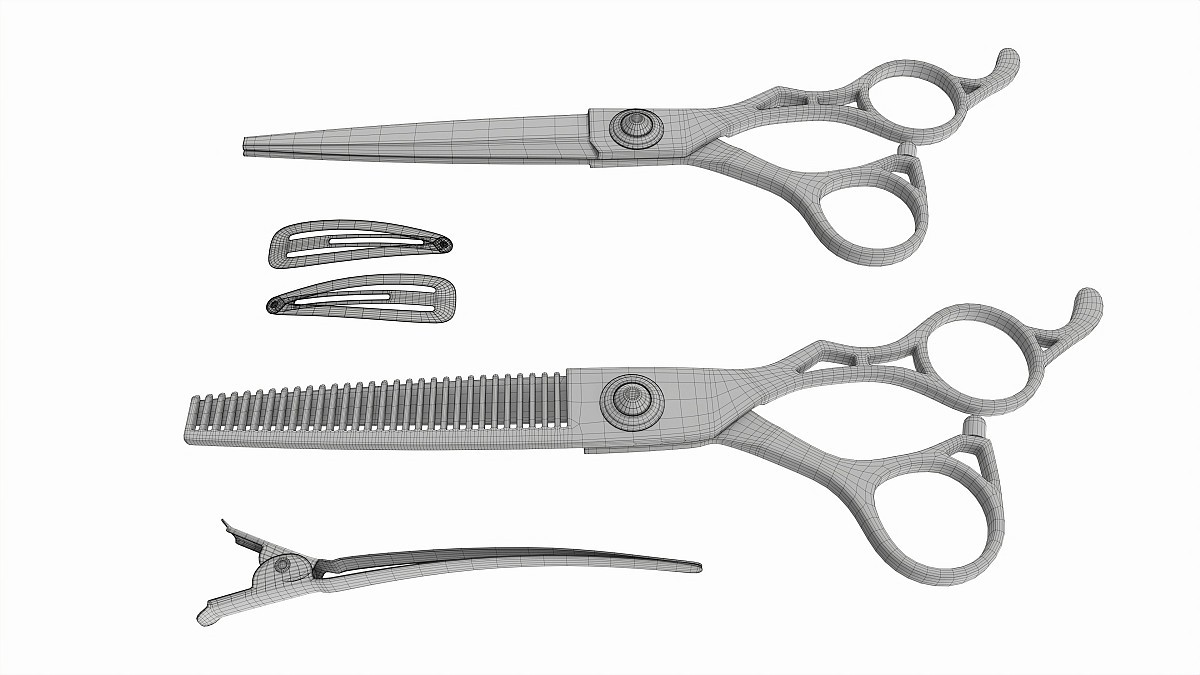 Hair Cutting Thinning Scissors Set Steel