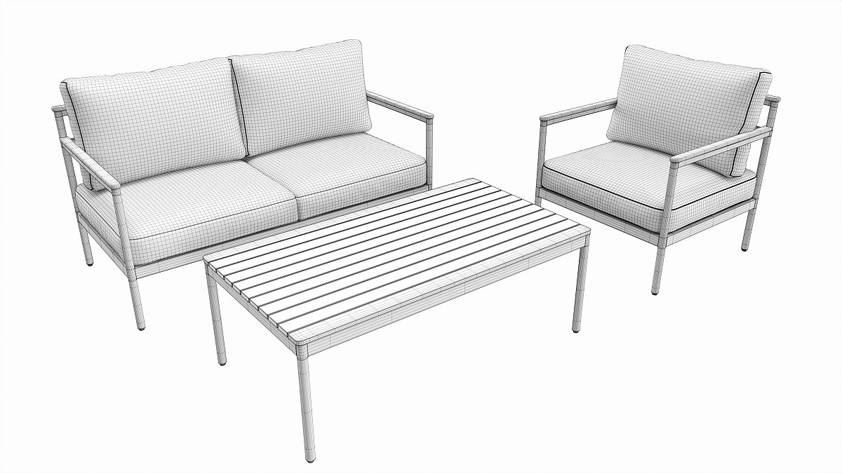 Outdoor set seater sofa chair coffee table 01