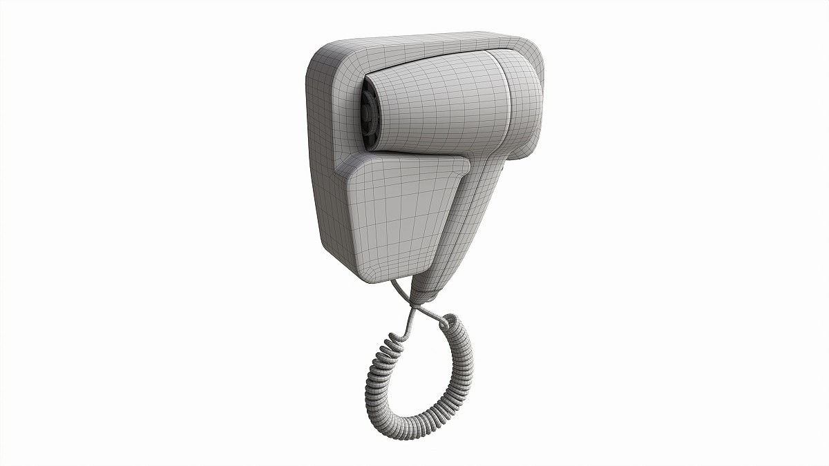 Wall Mount Compact Hair Dryer