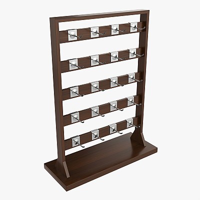 Rack with Removable Hooks