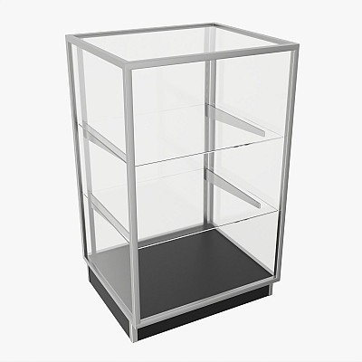 Glass Shelf Showcase Low