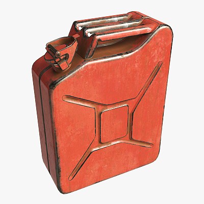 Jerrycan 01 Red Dirty