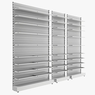 Slatwall Metal Shelf Unit