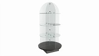 Store Glass Bullet Display with Base