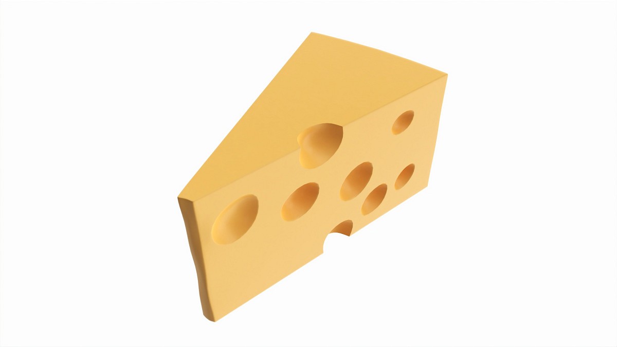 Piece of cheese triangular